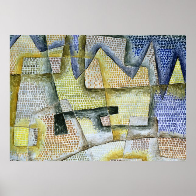 Póster Costa Rocosa, 1931 por Paul Klee (Frente)