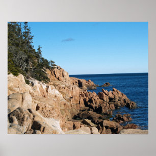 Póster Costa Rocosa Del Puerto De Bass