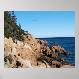 Póster Costa Rocosa Del Puerto De Bass