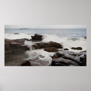 Póster Costa Rocosa, Parque Nacional Acadia, Maine