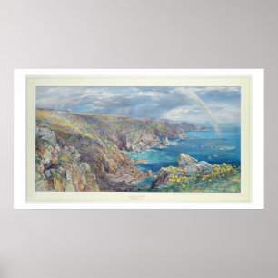 Póster Costa sur de Guernesey del Cribiere, 1862 (w