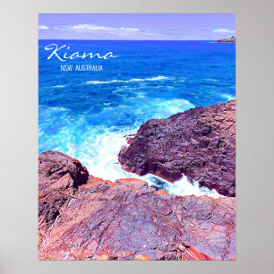 Póster Costa Sur de Kiama NSW Australia