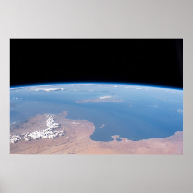 Póster Costas De Túnez Y Libia E Isla De Sicilia (Frente)