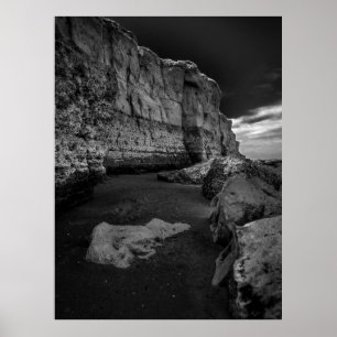 Póster Costas sin tiempo, playa de Las grutas, Argentina