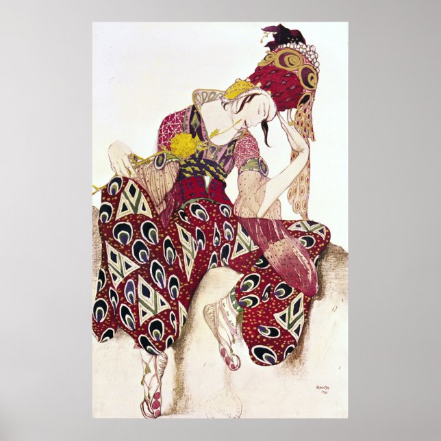 Póster Costume design for Nijinsky at ballet 'La (Frente)