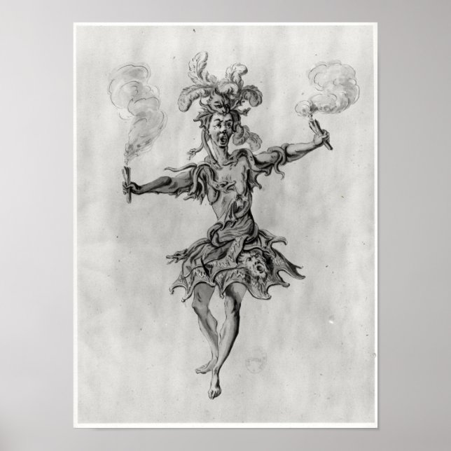 Póster Costume design for the ballet 'Medusa' (Frente)