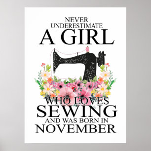 Póster Costura A Quién Le Encanta El Coser Y Nació En N