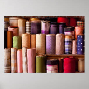 Póster Costura - tela