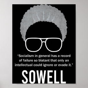 Póster Cota de Thomas Sowell Socialismo Mes de la Histori