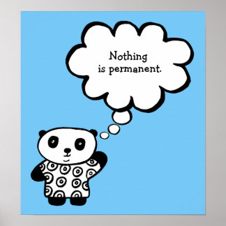 Póster Cota Permanente Budista de Pandy el Panda