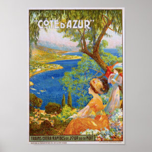 Póster Cote d'Azur