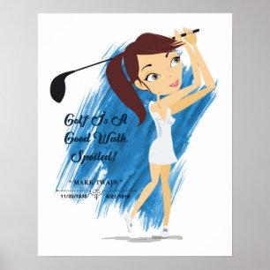 Póster Cotización de golf