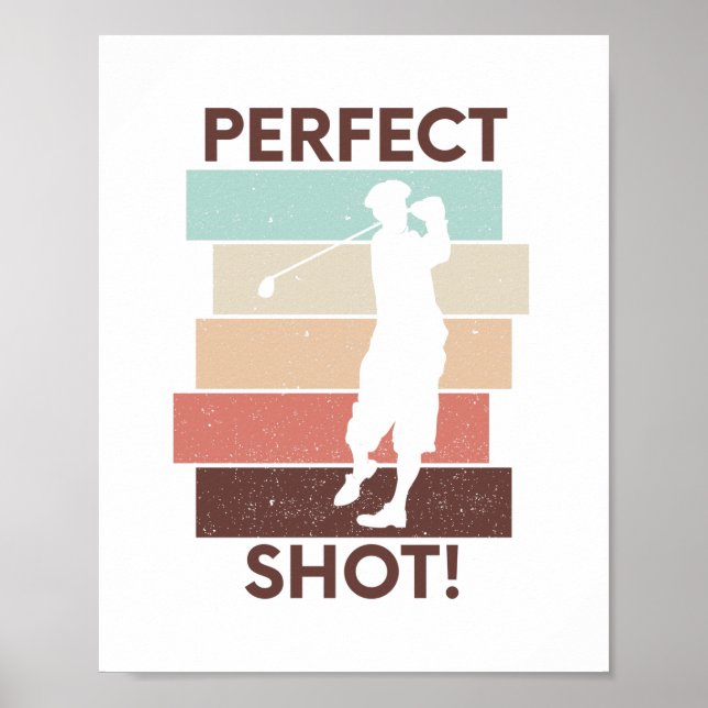 Póster Cotización de golf con dichos motivacionales (Frente)