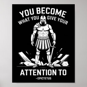 Póster Cotización de la fuerza mental Epicteto estérico H