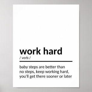 Póster Cotización de trabajo de motivación