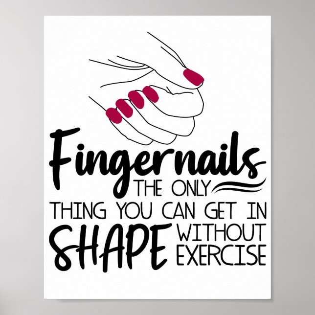 Póster Cotización de uñas para uñas Nail Technier Nail A (Frente)