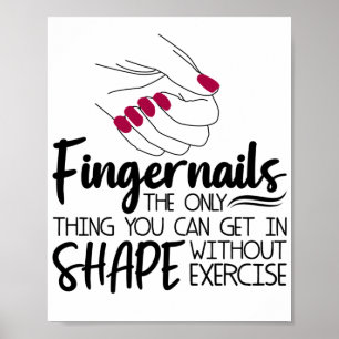 Póster Cotización de uñas para uñas Nail Technier Nail A