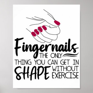 Póster Cotización de uñas para uñas Nail Technier Nail A