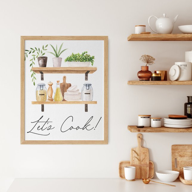 Póster Cotización de utensilios de cocina acuática y plan (In situ)