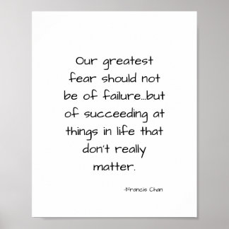 Póster Cotización inspiradora de vida motivacional