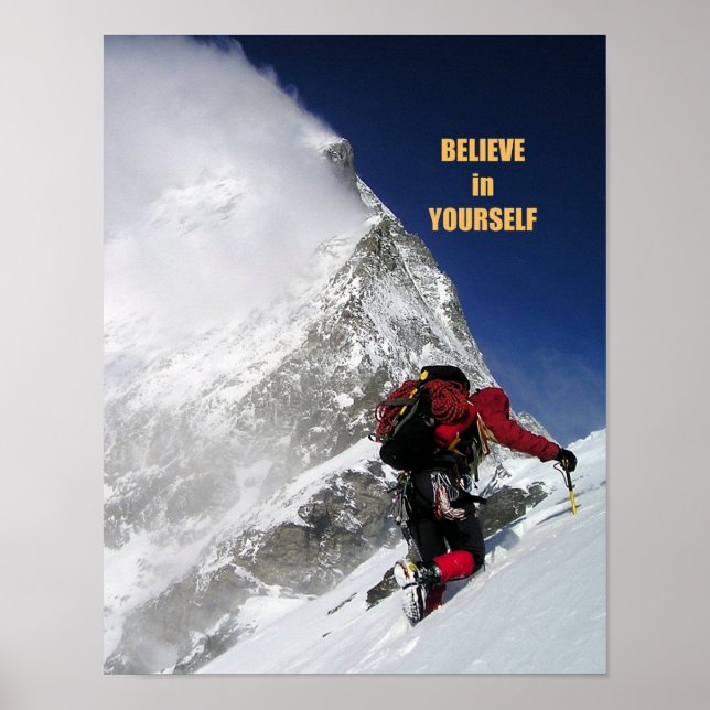 Póster Cotización motivacional del éxito (Frente)