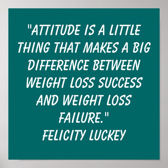 Póster Cotizaciones de pérdida de peso (Frente)