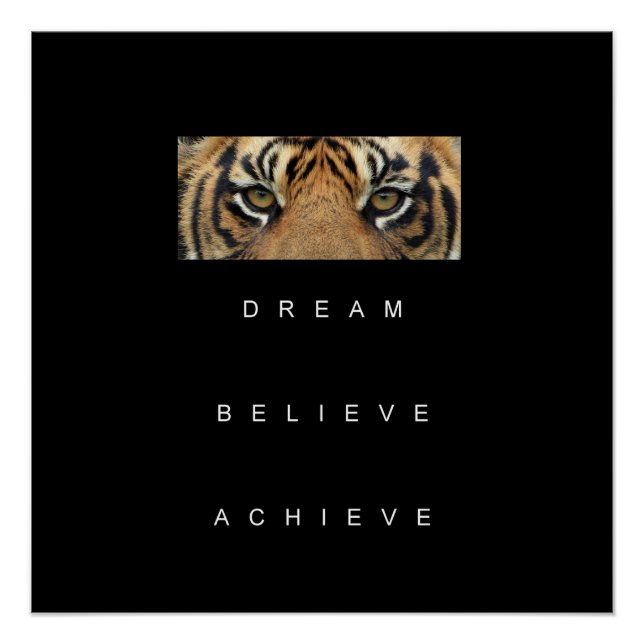 Póster Cotizaciones Motivacionales De Objetivos De Éxito  (Anverso)