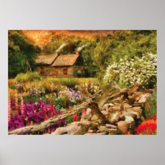 Póster Cottage - No hay lugar como el hogar