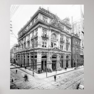 Póster Cotton Exchange, Nueva Orleans, años 1890