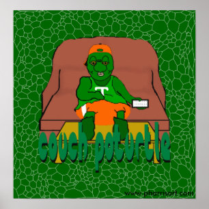 Póster Couch Poturtle Poster