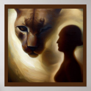 Póster Cougar animal espiritual 1