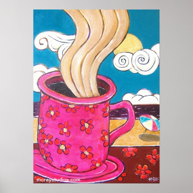 Póster "Couleurs Cafe" (Frente)