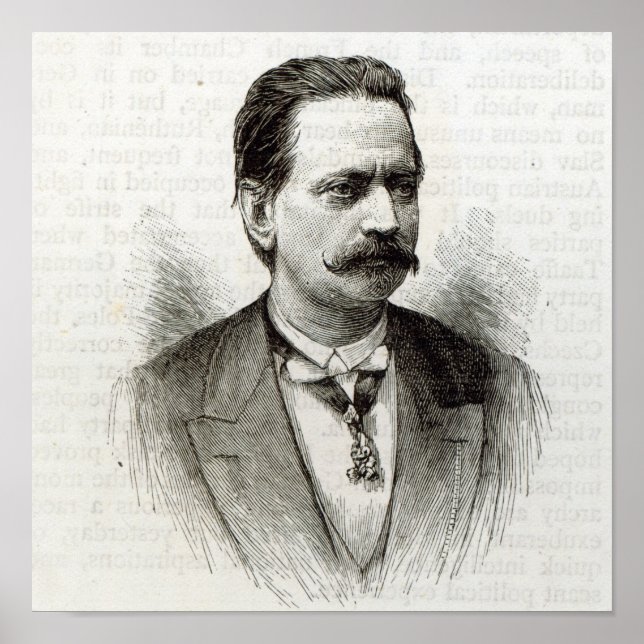 Póster Count Taafe, de 'Leisure Hour', 1891 (Frente)