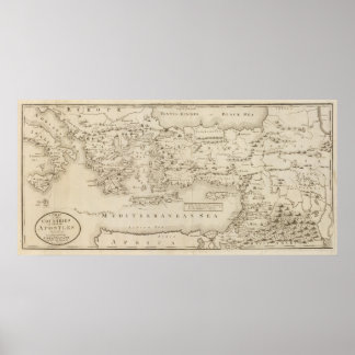 Póster Countries Apostles Travelled in