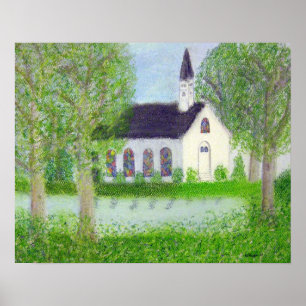 Póster Country Church
