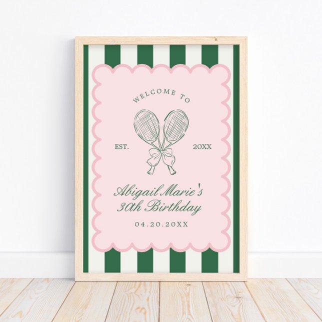 Póster Country Club Courtside Racquet Tennis Welcome (Subido por el creador)