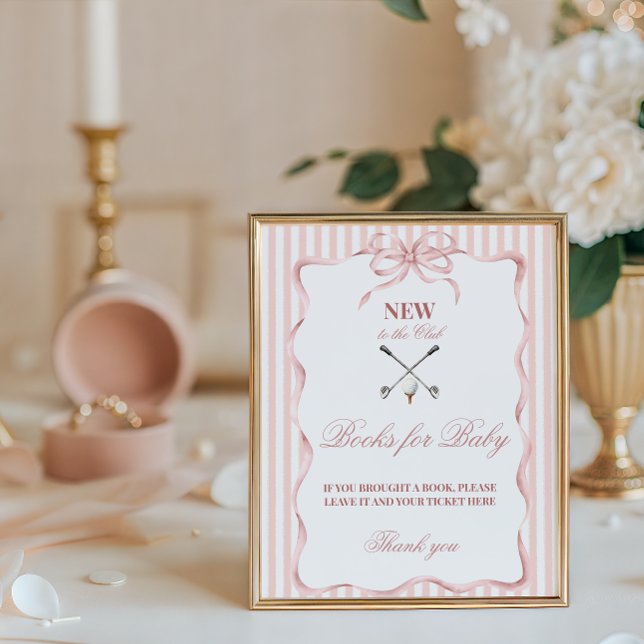 Póster Country Girl New to the Club Golf Baby Shower Book (Subido por el creador)