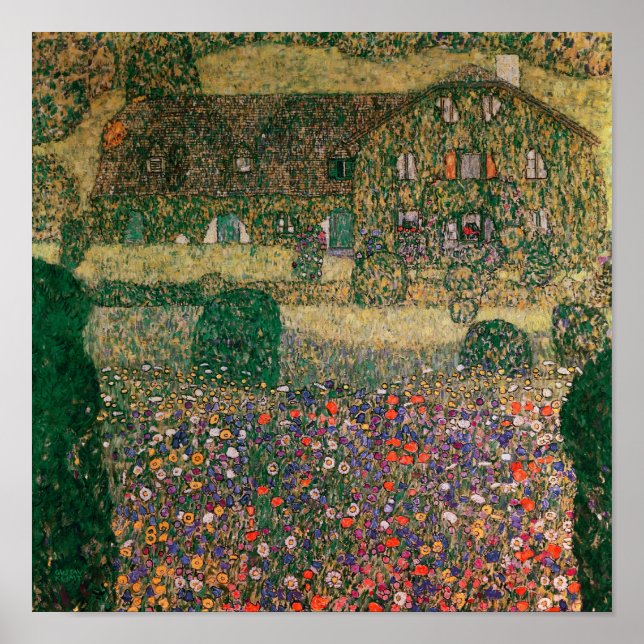 Póster Country House by the Attersee, c.1914 (Frente)