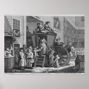 Póster Country Inn Yard, 1747