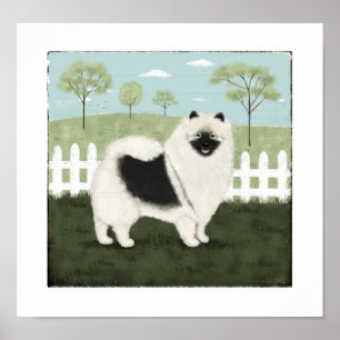 Póster Country Keeshond