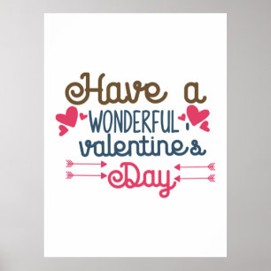 Póster Couple Art Have A Wonderful Valentine's Day