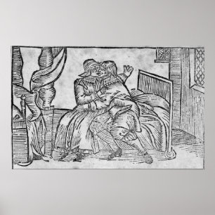Póster Couple Kissing, illustration 'Roxburghe Ballads'