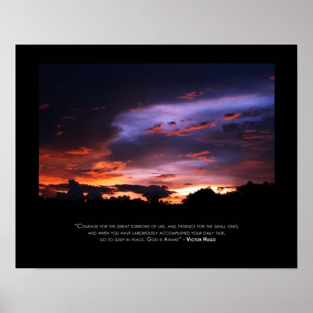 Póster Courage, Patience, Rest_Black Border (Frente)