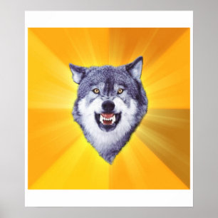 Póster Courage Wolf