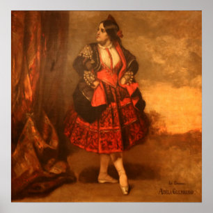 Póster Courbet - La Señora Adela Guerrero Bailarina Españ