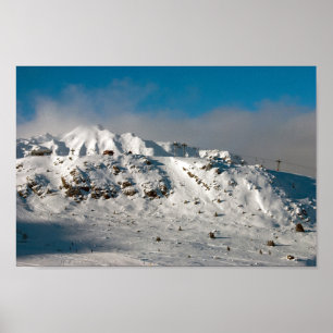 Póster Courchevel 1850 3 Valles Alpes franceses Francia