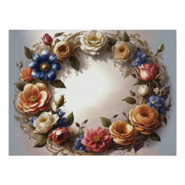 Póster Couronne de fleurs