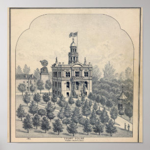 Póster Court House, Fresno