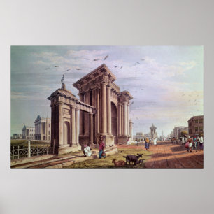 Póster Court House Street, Calcuta