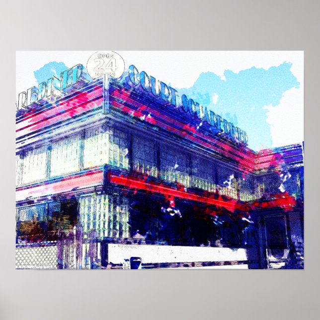 Póster Court Square Diner New York (Frente)